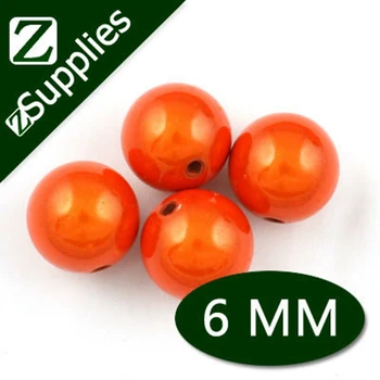 

Orange Round Acrylic Miracle Beads, 6mm Perle Magique Wholesale For Hot Trend