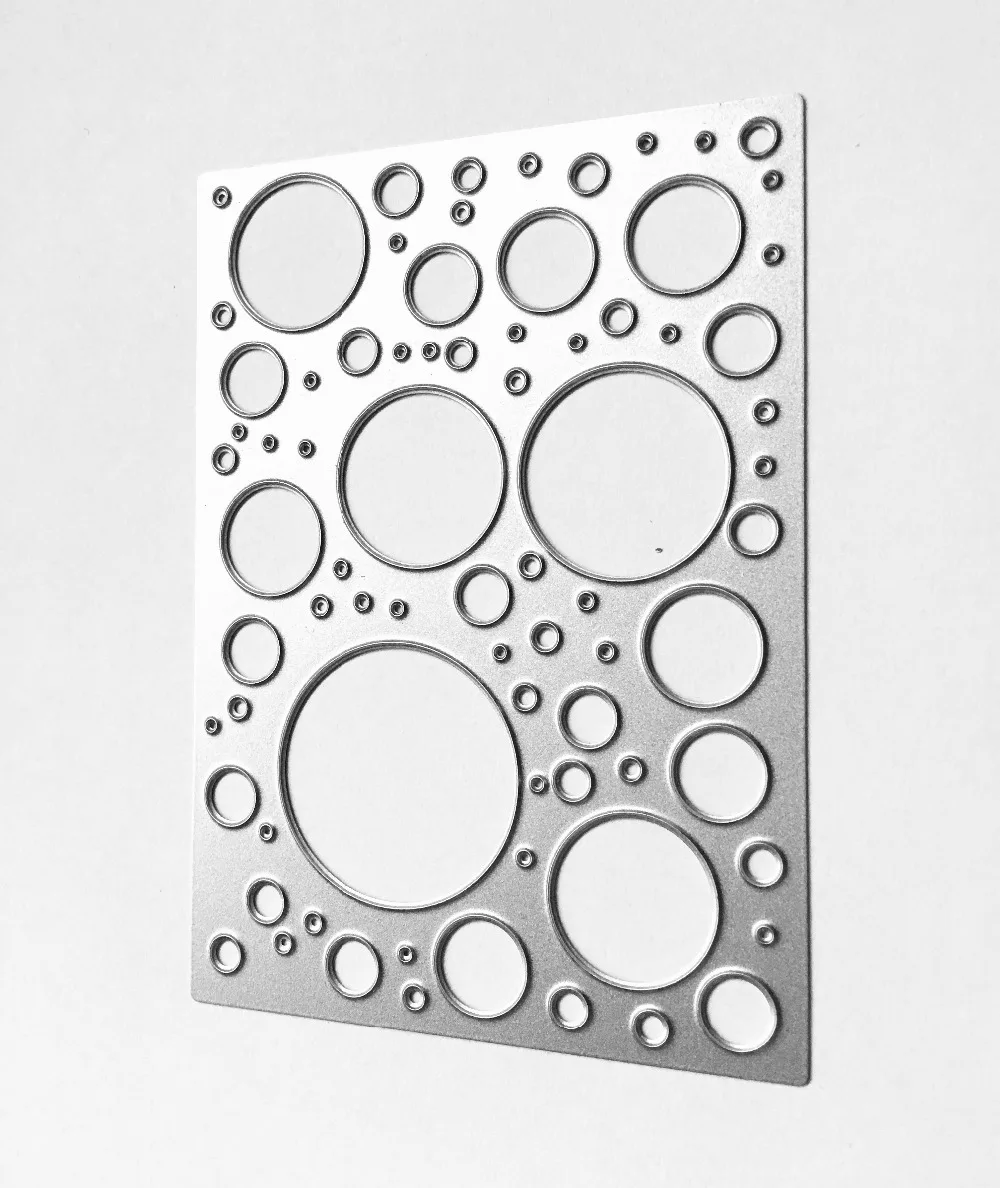 DIY полые круглые шаблоны для вырезания формы шаблон тиснение скрапбукинга