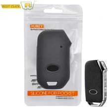 Funda de silicona para la llave del coche para Kia Ceed Sorento Cerato Forte 2018 2019 cubierta sin llave carcasa del mando a distancia chaqueta Protector