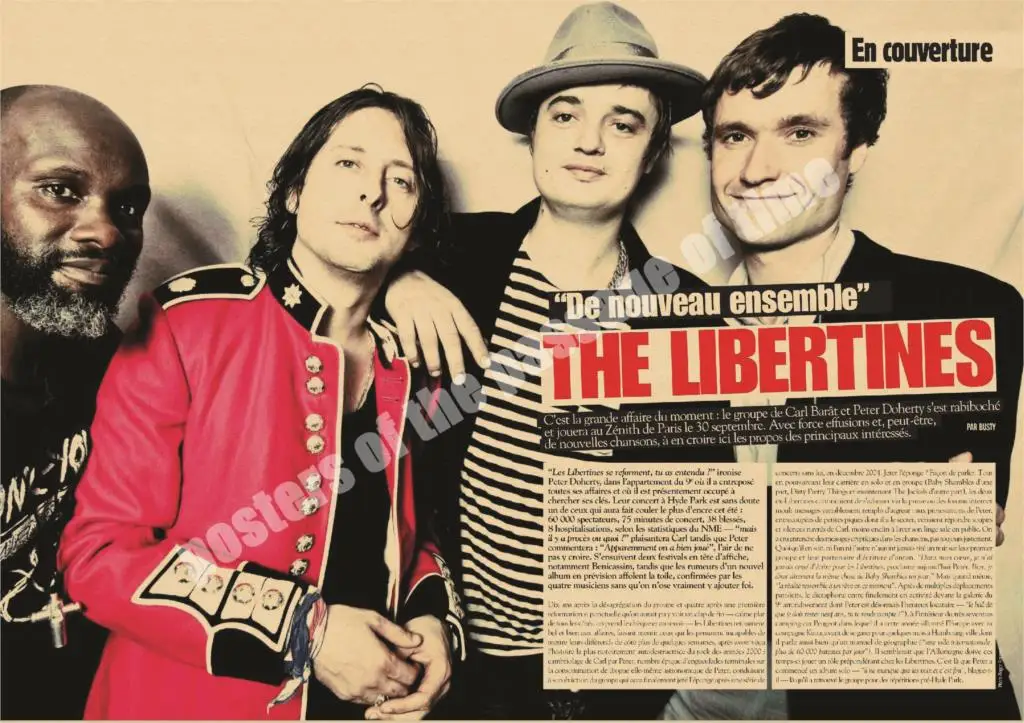 Винтажные плакаты Libertines/Рок ВИНТАЖНЫЙ ПЛАКАТ/ретро крафт плакаты декоративный Рисунок для бара