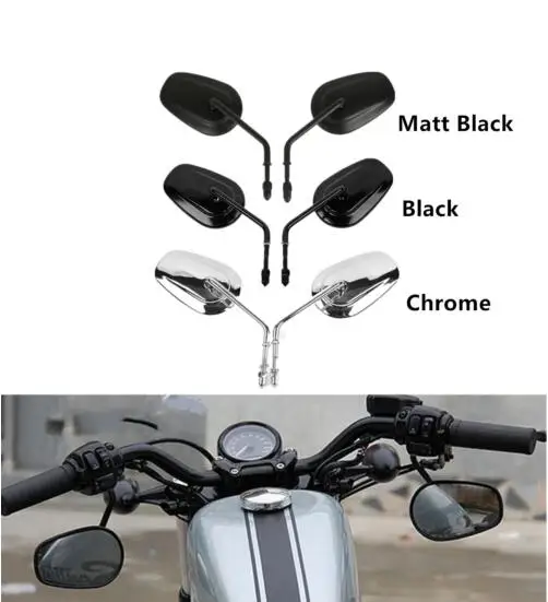 Мотоциклетное зеркало для Harley Touring Softail Street Bob Road King Fat Boy Sportster XL 883 1200 Dyna |