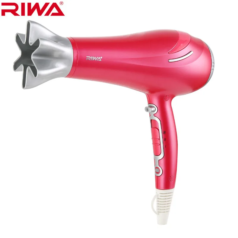 

Professional Hair dryer Household Anion Thermostatic Hot/cold air hairdryer styling hair products brand pink Household RIWA 220V