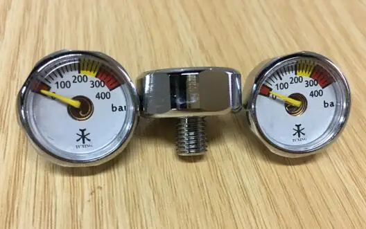 4500psi 300 бар 30mpa M8* 1 пейнтбол PCP воздуха Манометр Мини манометр - Цвет: TUXING Bar gauge