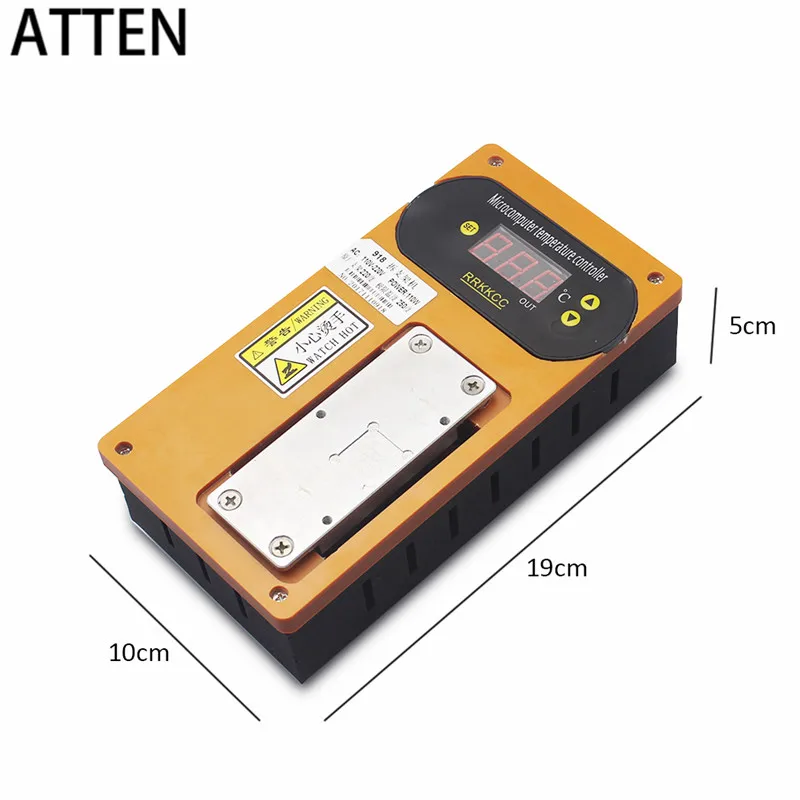 ATTEN профессиональная ремонтная машина с ЖК-рамкой, 110 В рамка, рамка с раздельной нагревательной платформой для iphone
