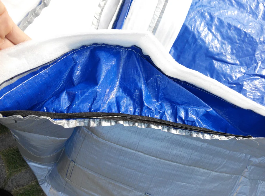 Customize hot tub cover bag and spa cap , size 2300x2450x300 mm (7.5ft. x 8 ft. x 12 in.) any shape and size is avaliable