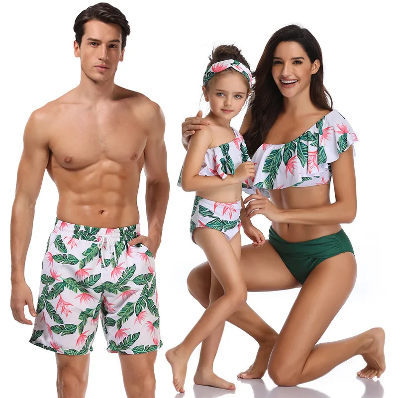 Новое поступление, семейные купальники, купальники, летняя пляжная одежда, бикини для отдыха, roupa familia de vacacion, купальные костюмы, familia