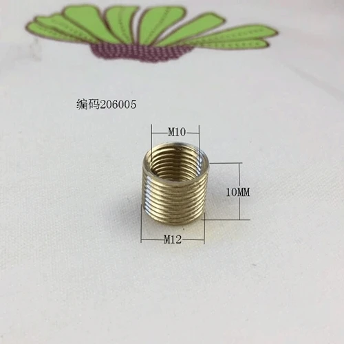 10pcs/lot Pure brass full dentin transfer adapter M12 turn M10 to M8 turn M6 to M4 connector - Цвет: 206005