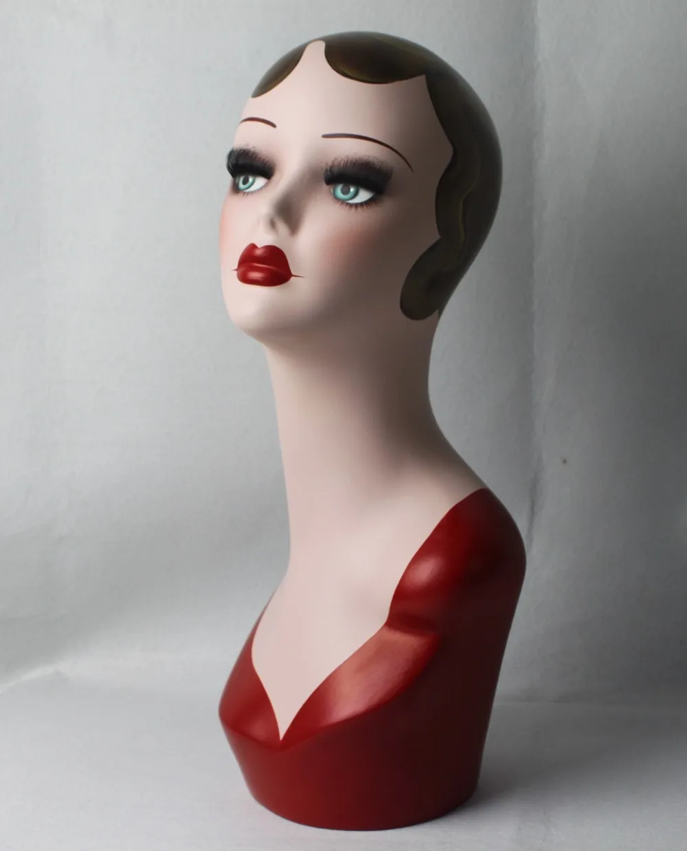 

High quality vintage Mannequin Head Bust, Wig Hat Jewelry Display,mannequin female