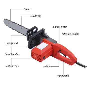 

High Power 1800W Electric Chainsaw 220-240V Logging Saw Multifunctional Electric Chain Saw Garden Power Tools EU Plug NEW