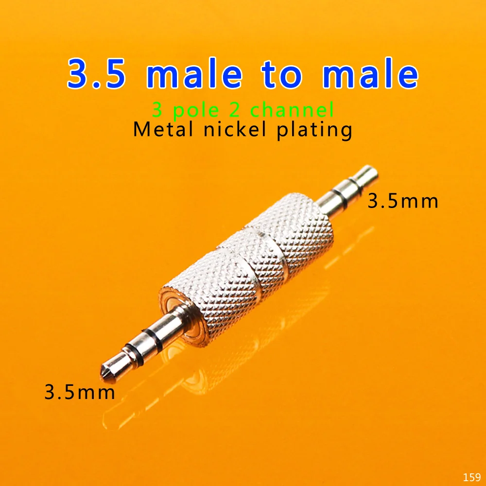 ChengHaoRan Metal 3.5mm Audio Adapter Plug Male to Straight Stereo Converter Connector | Обустройство дома