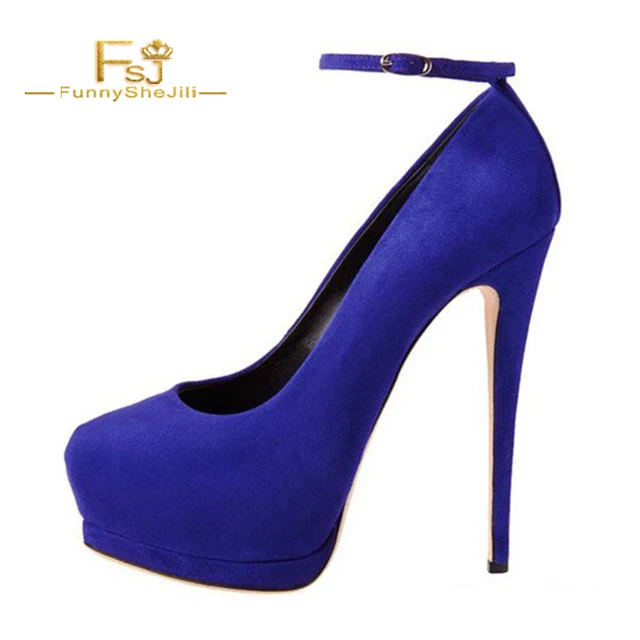 royal blue platform pumps