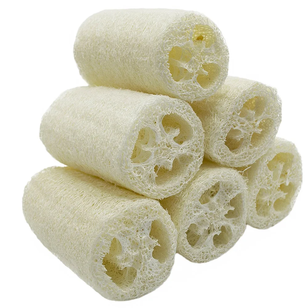 

3 Pack of (approx 4" length) Loofahs Loofah Spa Exfoliating Scrubber Best Luffa Body Wash Sponge Remove Dead Skin