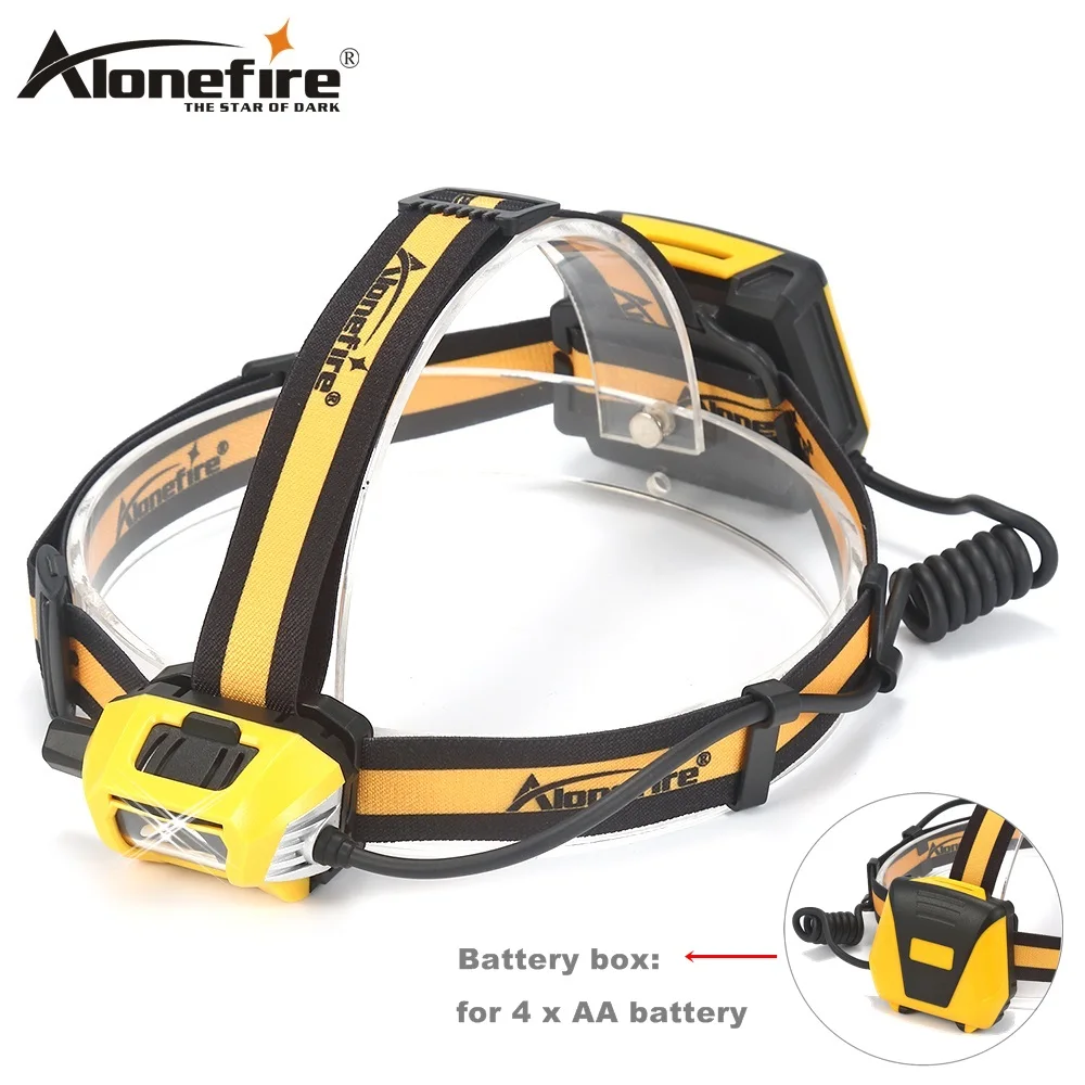 

AloneFire HPB4 New LED Headlamp Headlight Flashlight Rainproof Outdoor Camping head Light Lamp Torch Lantern Power by AA Battery