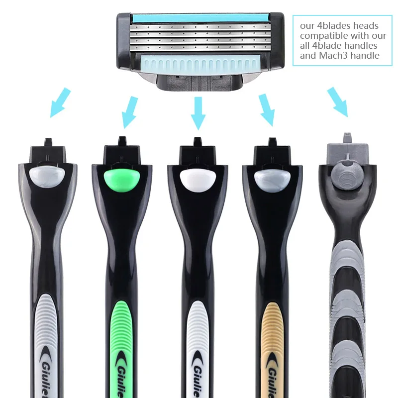 8Pcs/Pack Men Razor Blades Facial Care Shaving Cassettes Edge Shaving Blades Compatible With Blade Sharpener Head Shaver Pen Box