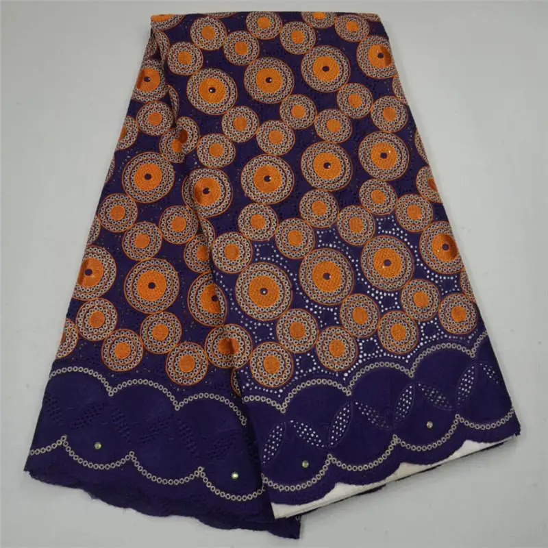 

High Quality Swiss Voile Lace 2018 African Voile Swiss Lace Fabric African 5 Yards Embroidered Voile Swiss Lace