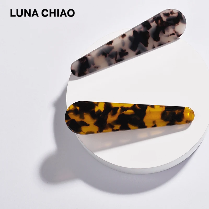 LUNA CHIAO модные аксессуары для волос черепаха леопардовая зернистая АКРИЛОВАЯ