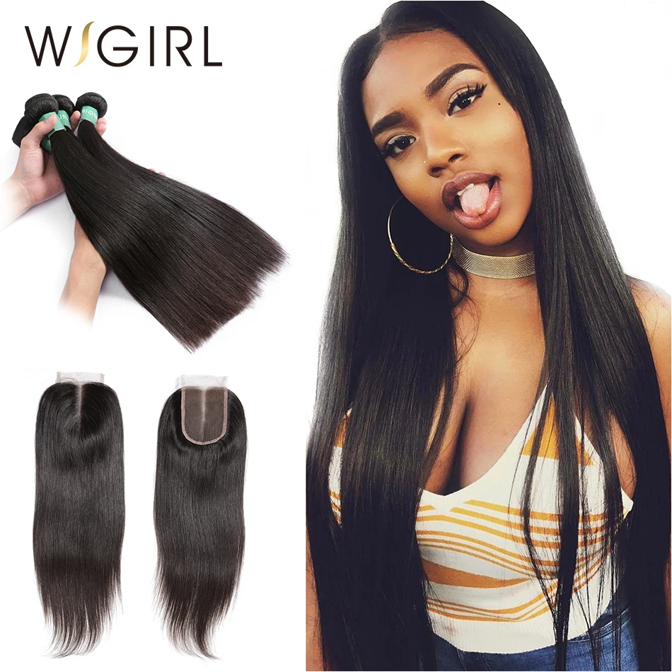 Buy Wigirl Hair Brazilian Remy Human Hair 4Pcs