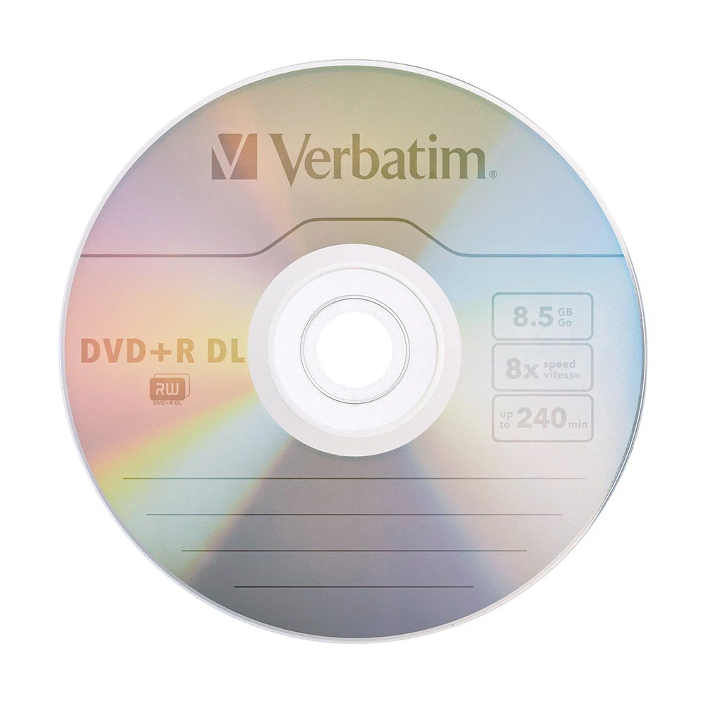 Dvd диски Verbatim 10pk шпиндель DVD+ R DL 8.5GB8x Bluray пустые CD Диски двухслойные записываемые носители компакт-диски Lotes