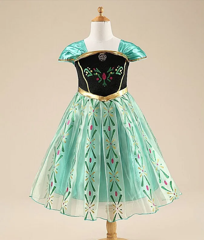 Лидер продаж; Брендовое платье для маленьких девочек; платье для девочек «Эльза и Анна»; детская одежда; vestidos; детское праздничное платье принцессы; Рождественская одежда