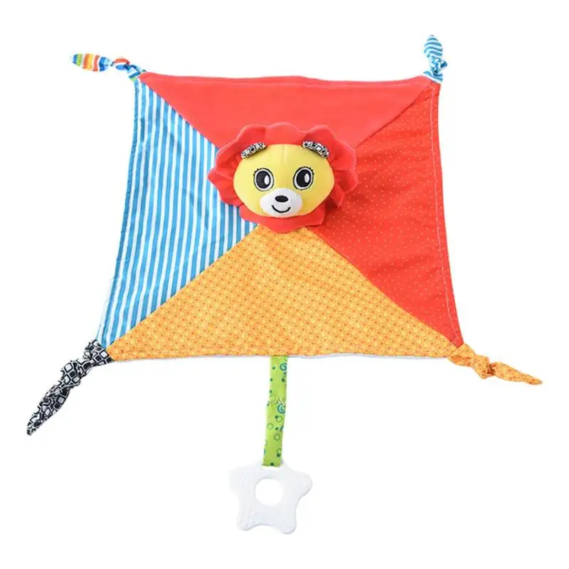 29x29cm Baby Infant Velvet Appease Towel Soft Doll Teether Sleeping Toys - Цвет: Lion