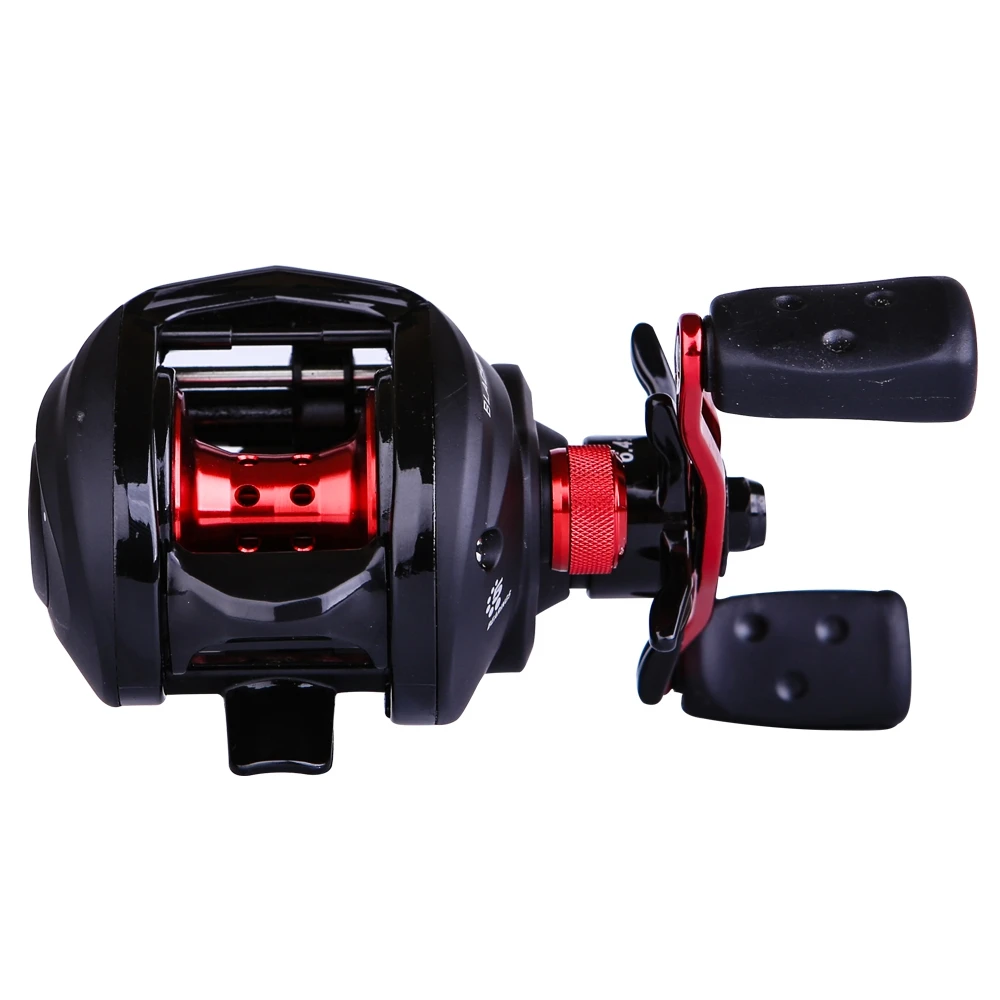 

Baitcasting Fishing Reel MAX3 High Speed 6.4:1 4+1 BB Ball Bearing Gear Ratio Casting Reel Right Hand One Piece Graphite Frame