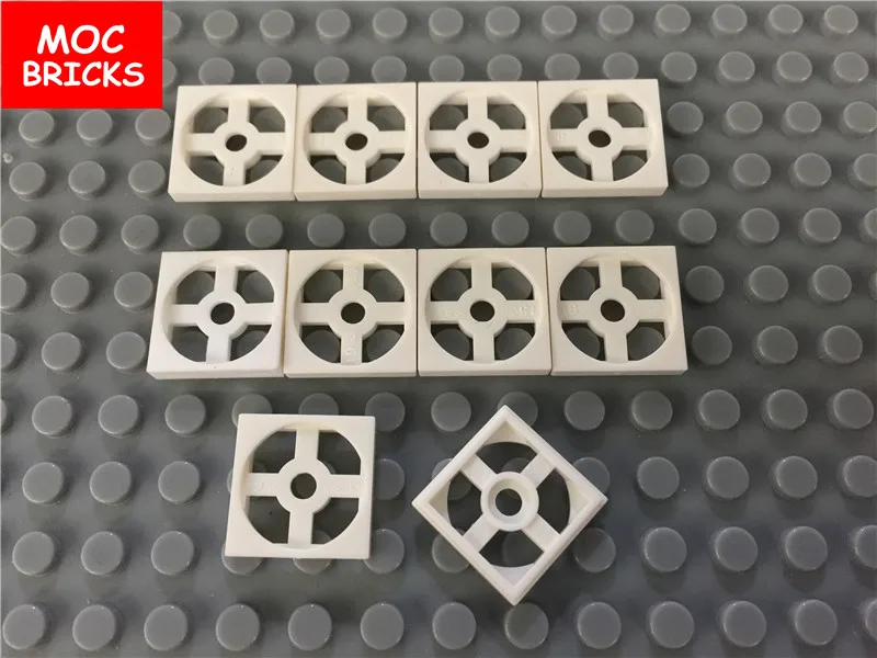 10 шт./лот MOC кирпичи белый поворотный стол 2x2 пластина основание подходит для 3680
