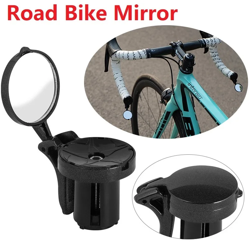 

Road Bicycle Rearview Mirror 360 Rotation Fold Reflector Safety Mirror 20-40M Visible Rear Mirror 21-22mm Road Bike Handlebar