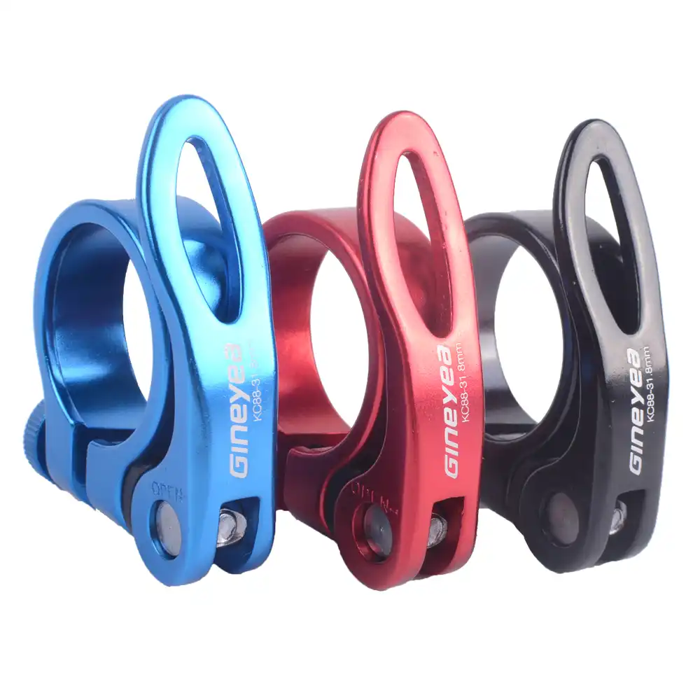 Road Bike MTB Seat Post Clamp Seatpost Clamp Quick Release QR 31.8mm//34.9mm