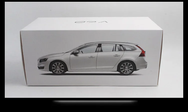 1:18 литья под давлением модель для Volvo V60 Белый внедорожник сплав игрушка автомобиль миниатюрная коллекция подарки