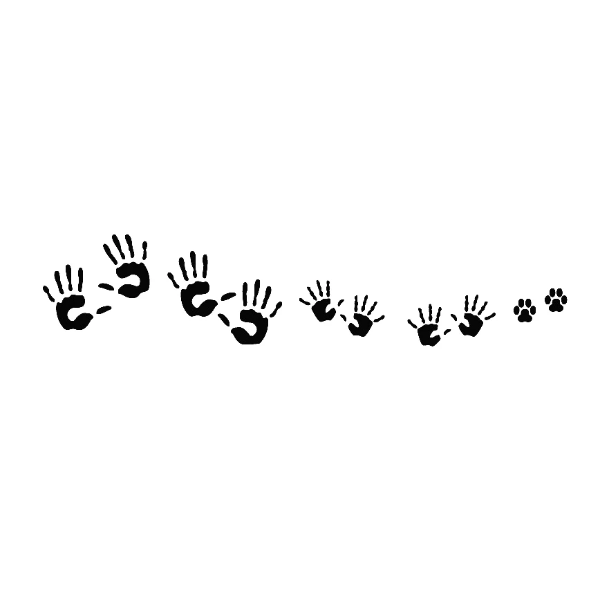 

6x30cm High Five Happy Family Vinyl Car Body Stickers Window Door Decal Funny Top Quality Waterproof T199