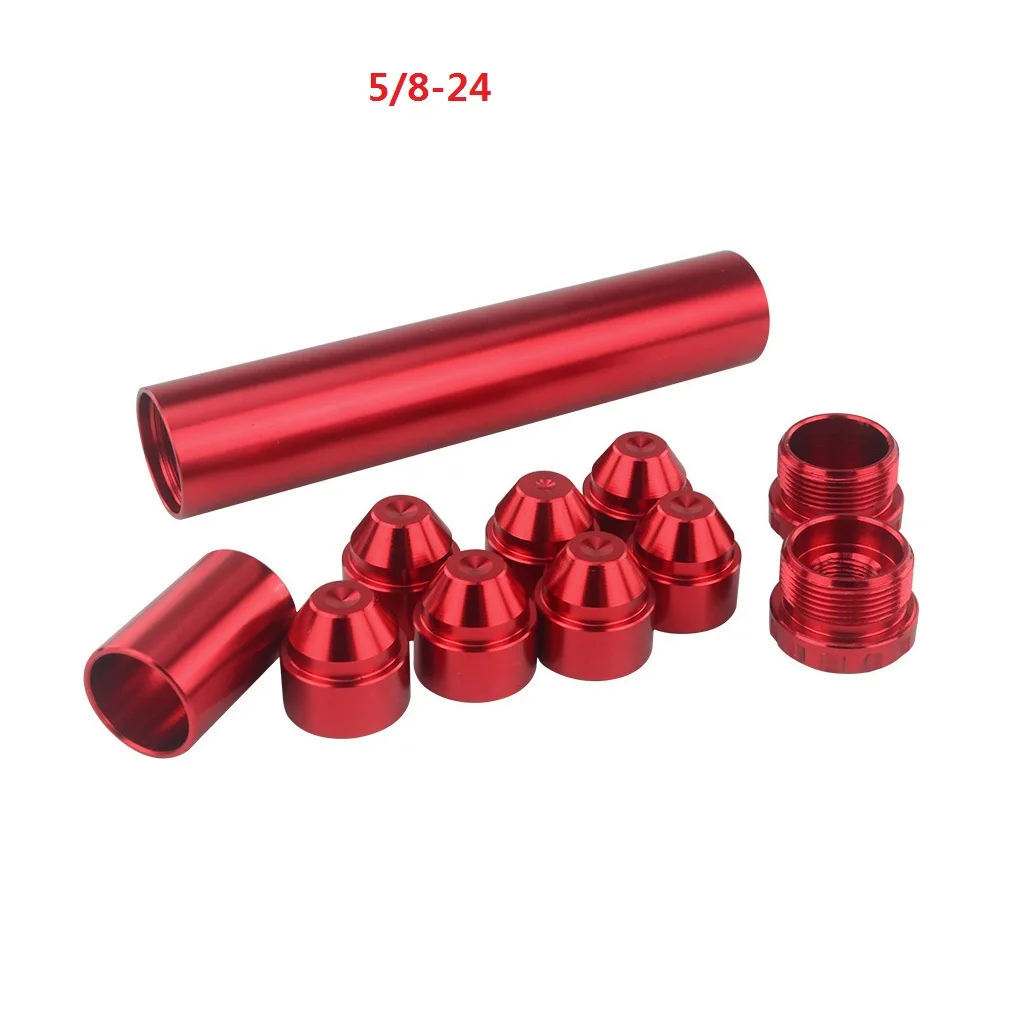 1/2-28 5/8-24 Aluminum Fuel Trap/Solvent Filter Suit for NAPA 4003 WIX 24003 qt4001 Silver/Black/Red/Blue - Цвет: Red  2