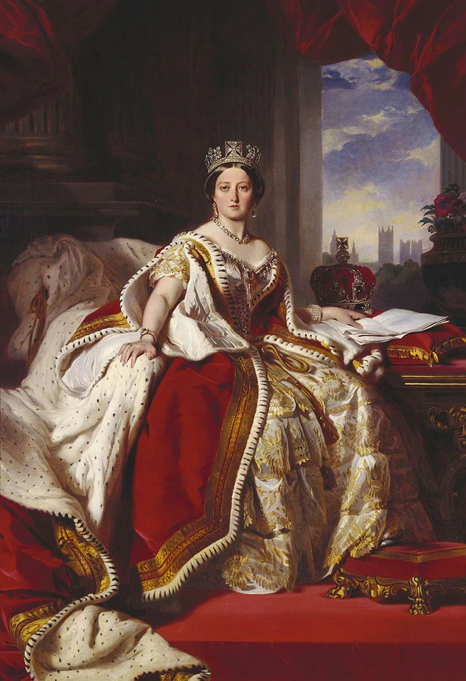 

wholesale oil painting # Good quality art # Australia Queen Alexandrina Victoria portrait OIL painting ON CANVAS-36 inches