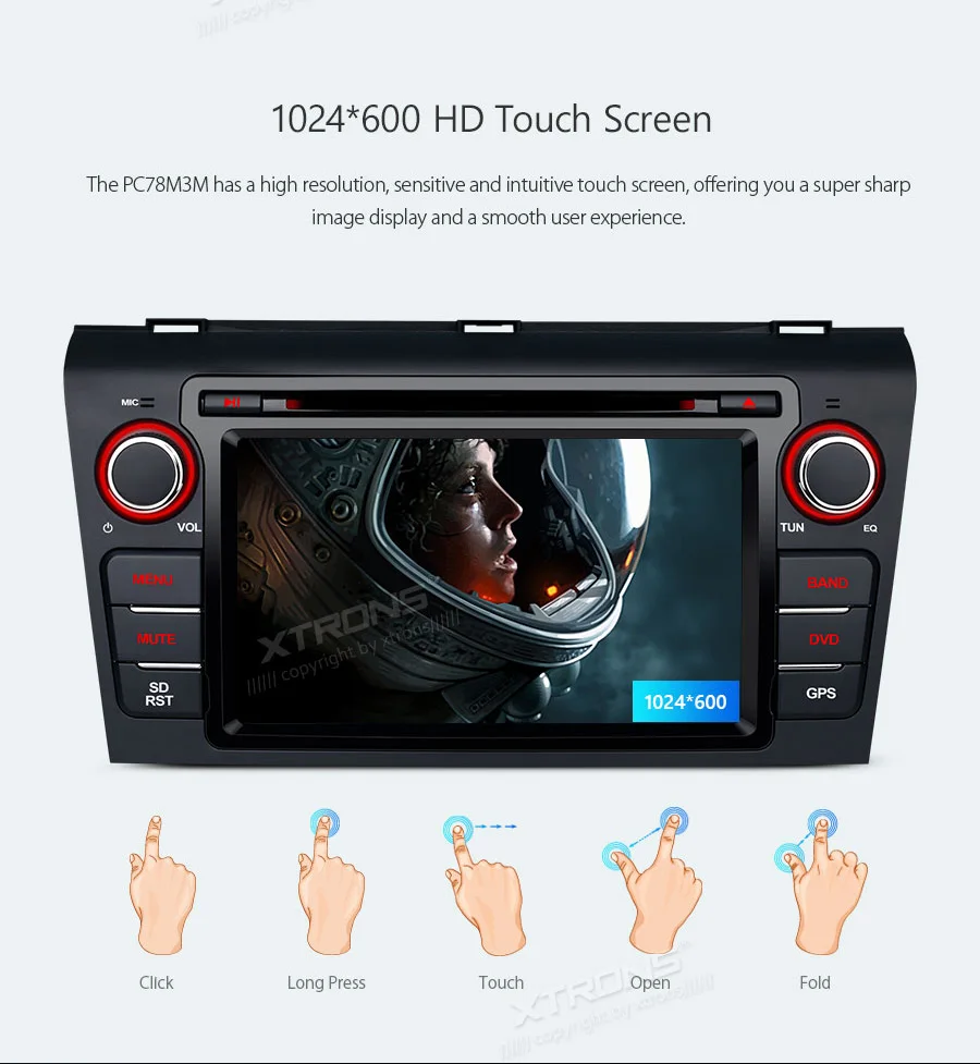 Discount 7" Android 8.1 Oreo OS Car DVD Multimedia Navigation GPS Radio for Mazda 3 2004-2009 with Split Screen Function Support 6