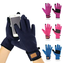 Лыжные перчатки для сноуборда, перчатки с сенсорным экраном, ветрозащитные, унисекс, Зимние перчатки для мужчин и женщин, зимние теплые флисовые перчатки для верховой езды
