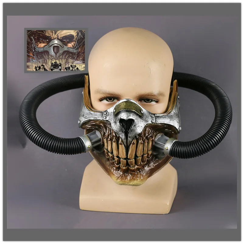 

New Movie Mad Max Mask Helmet Punk Mask Skeleton Mask Devil Props Cosplay PVC Accessory Masks Halloween Party