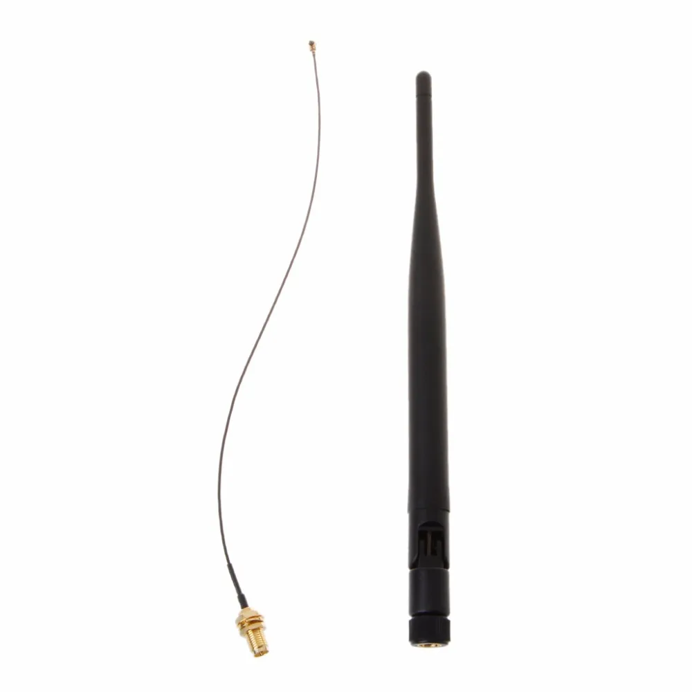 5dBi 2,4 ГГц Беспроводная антенна Wi-Fi RP-SMA с PCI U. FL IPX Pigtail Cable Kit