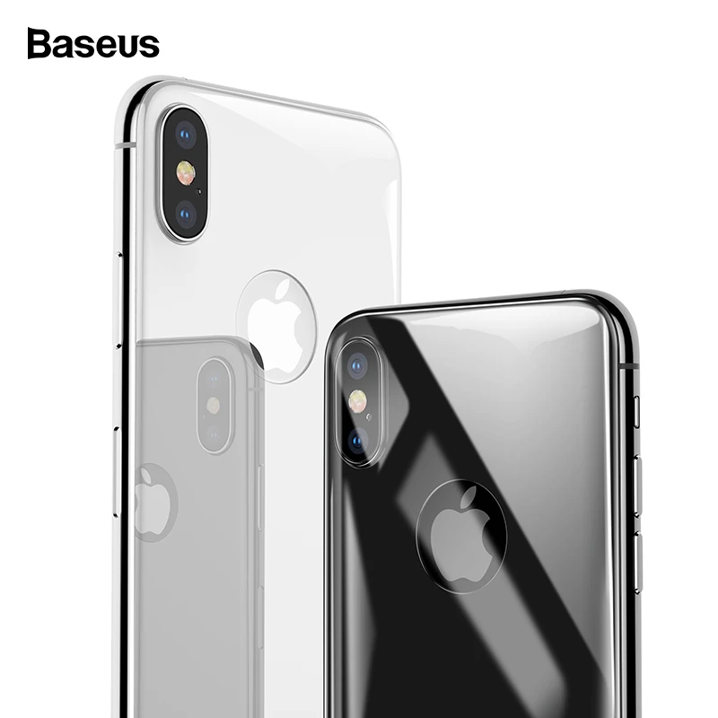 Защитная пленка для задней панели экрана Baseus из закаленного стекла для iPhone Xs Max XR, защитная пленка на заднюю панель для iPhone Xs Max XR