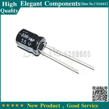 

20PCS 35V 330UF 330UF 35V Aluminum Electrolytic Capacitor size 10*13mm 35 V / 330 UF Electrolytic capacitor