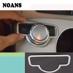NOANS Авто Стайлинг мультимедиа декоративная круглые крышки отделкой наклейки для Mercedes Benz E class W212 2010-2013 Аксессуары
