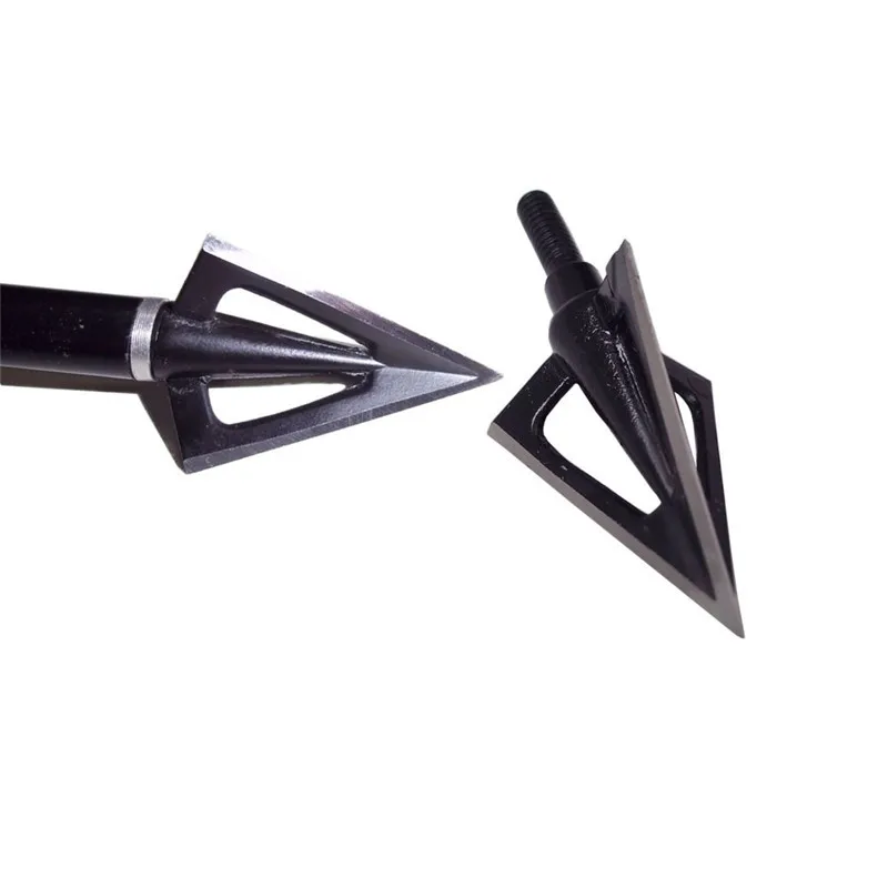3/4/6/9/12pcs Archery Broadhead Points Arrowheads 3 Blades Stainless Steel Black Arrow Head Tips Outdoor Shooting Accessories 3/4/6/9/12pcs Archery Broadhead Points Arrowheads 3 Blades Stainless Steel Black Arrow Head Tips Outdoor Shooting Accessories