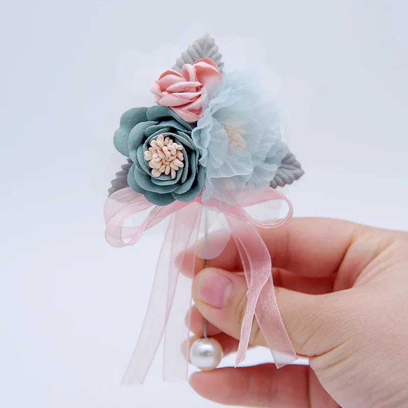 

Wrist Corsage Bridesmaid Sisters Hand flowers Artificial Bride Flowers For Wedding Dancing Party Decor Bridal Prom 6C2824