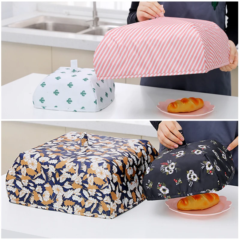

Folding Dish Cover Kitchen Insulation Food Umbrella Hygiene Home Dust-Proof Anti-Fly Mosquito Food Cover BBQ Picnic Kitchenware