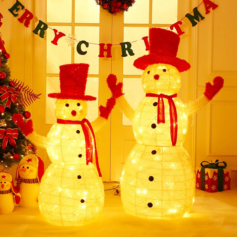 Горячая Распродажа, Новогоднее украшение, Рождественская Кукла-снеговик, украшения для дома, Санта Клаус, винтажный снеговик, подарок, кукла, украшения для дома