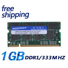 Kembona 1 ГБ PC2700 ddr333 200pin sodimm DDR 333 мГц памяти ноутбука 200-Pin так DIMM Оперативная память ddr памяти ноутбука