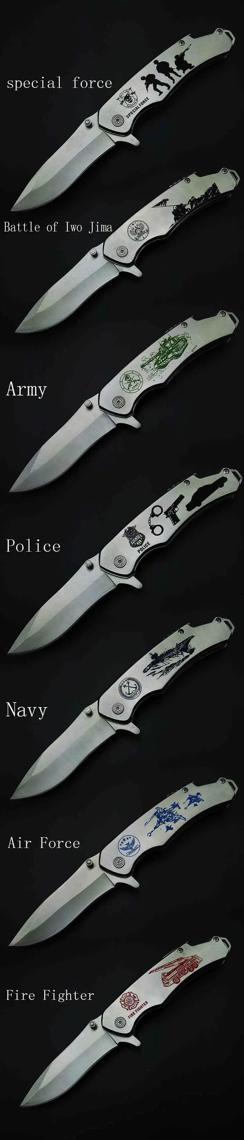 Navy Pocket Knife, Caça Sobrevivência, Imprimir com abridor de garrafas e Clip