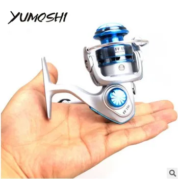 

YUMOSHI Fishing Reel FF150 MINI 10BB 5.5:1 Carretilha Pesca Garcia Fly Spinning Reels Metal Rocker Arm Wheel Fishing Tackle New
