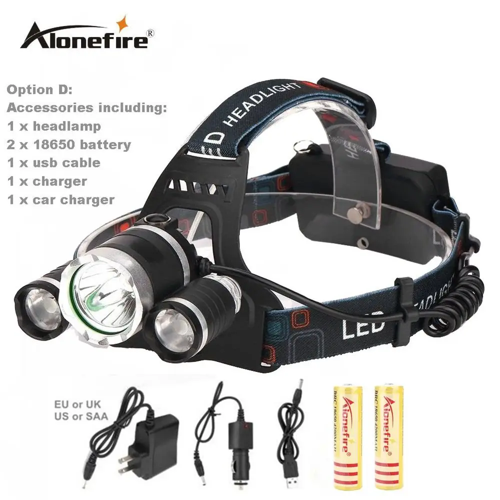 AloneFire HP83 CREE led headlamp XM L T6 XPE headlight 8000LM led head