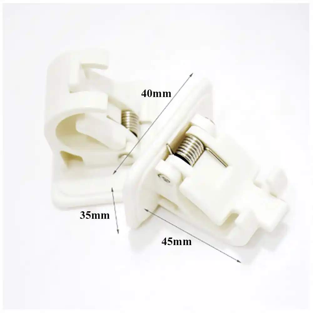 2pcs Lot Curtain Rod Bracket Hang Lever Clamp Removable Wall Hooks