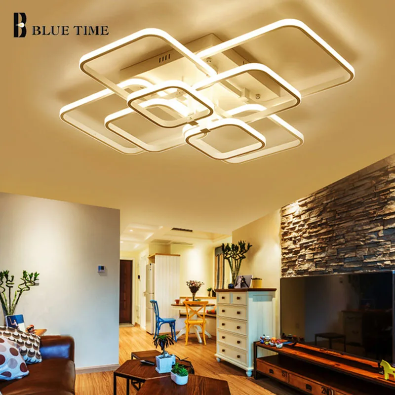 

Rectangle Minimalist Modern led ceiling lights for living room bedroom AC 85-265V Square ceiling lamp fixtures