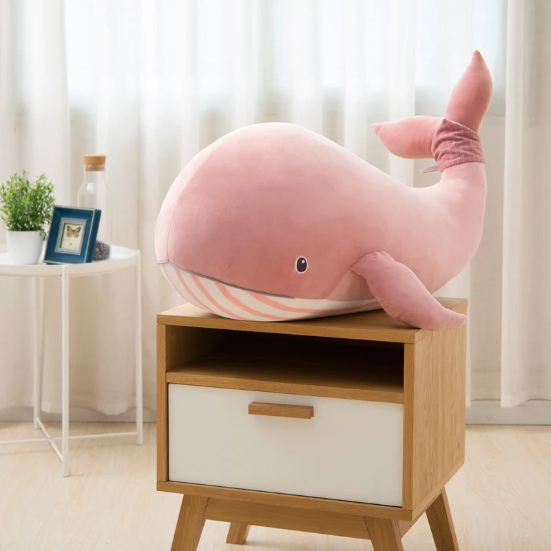 Niuniu Daddy Dolphin Акула КИТ 60 см кукла море пляж животное плюшевая игрушка большая